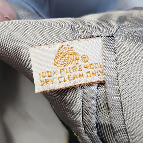 Vintage Brooks Brothers Blazer‎ Mens 42 Gray Wool Sports Coat Jacket Window Pane - Picture 5 of 10